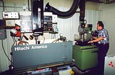 Hitachi and Sodick machines